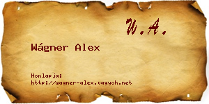 Wágner Alex névjegykártya